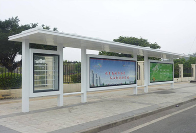綿陽公交車候車亭廣告燈箱 靜候的城市名片